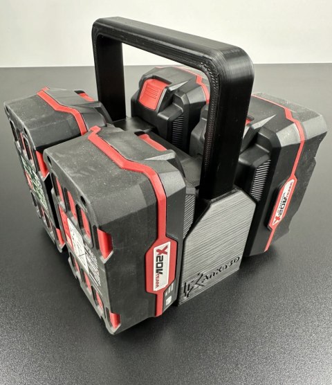 Koszyk na 4 akumulatory kompatybilne z Parkside X20V team| AnKacreation3D