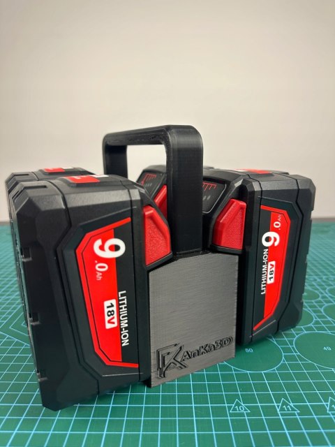 Koszyk na 4 baterie / akumulatory kompatybilny z Milwaukee M18