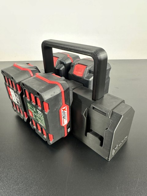 Koszyk na 6 akumulatorów kompatybilny z Parkside X20V Team| AnKacreation3D