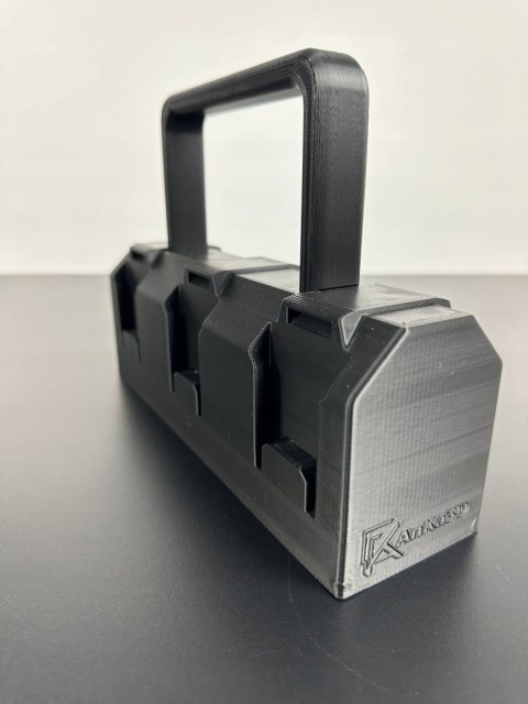 Koszyk na 6 akumulatorów kompatybilny z Parkside X20V Team| AnKacreation3D