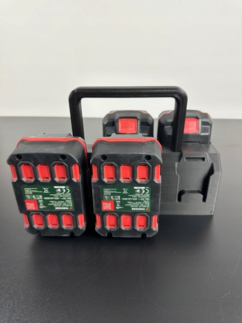 Koszyk na 6 akumulatorów kompatybilny z Parkside X20V Team| AnKacreation3D