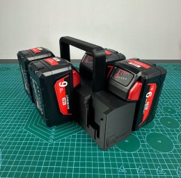 Koszyk na 6 baterii / akumulatorów kompatybilny z Milwaukee M18