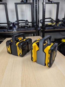 Koszyk, uchwyt na 4 Akumulatory, Baterie do narzędzi DeWALT 18V i 54V