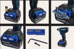 Magnetyczny uchwyt na bity do narzędzi Makita - Prawy i Lewy, niebieski